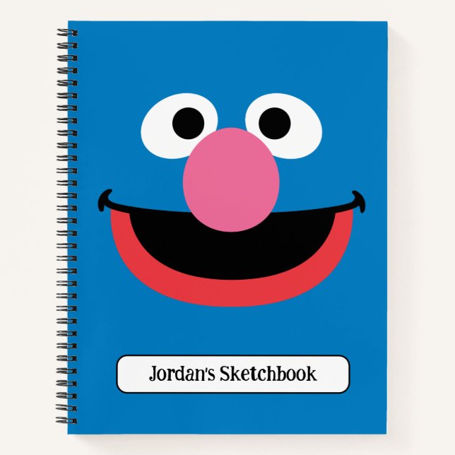 Grover Face Art Drawing Notebook (Front)
