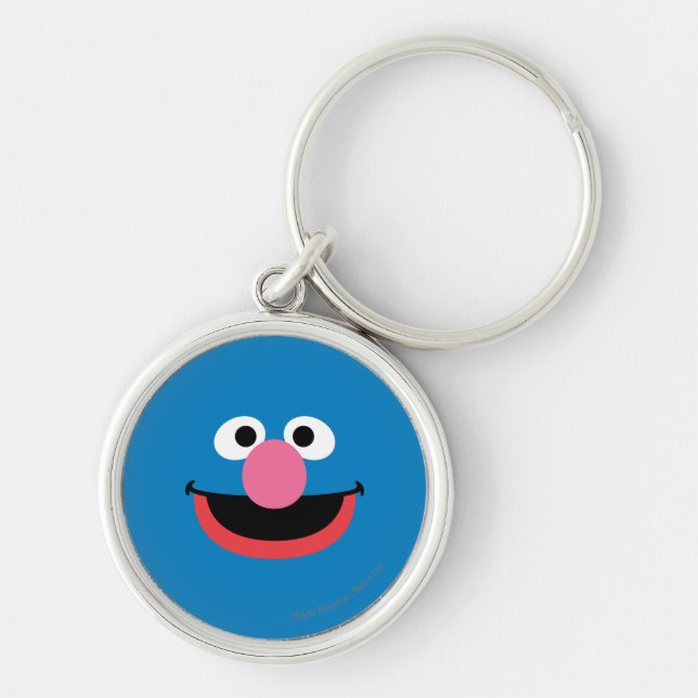Grover Face Art Key Ring (Front)