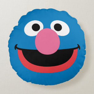 Grover Face Art Round Cushion