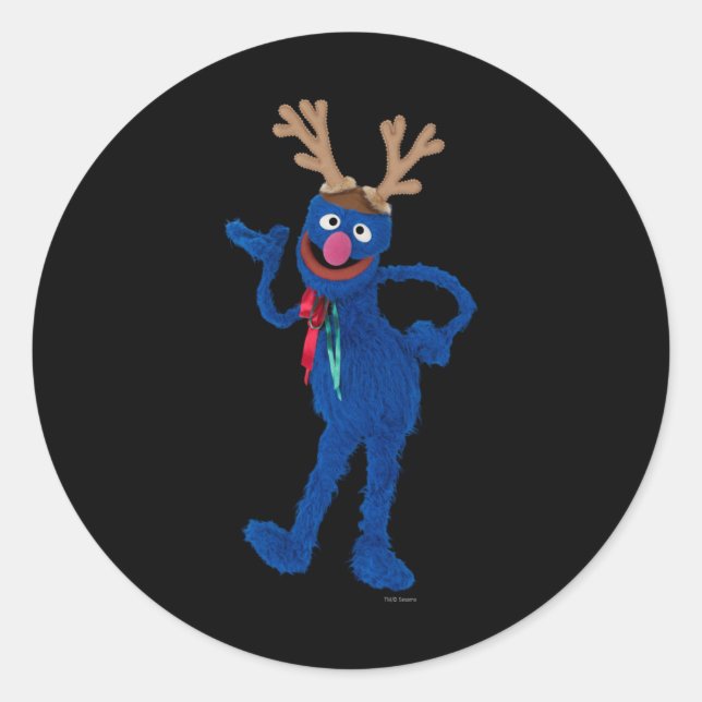 Grover Gingerbread T Shirt  Classic Round Sticker (Front)
