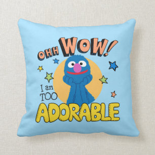 Grover   I Am Too Adorable Cushion