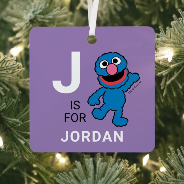 Grover | Personalised Name with Photo Metal Tree Decoration (Insitu)