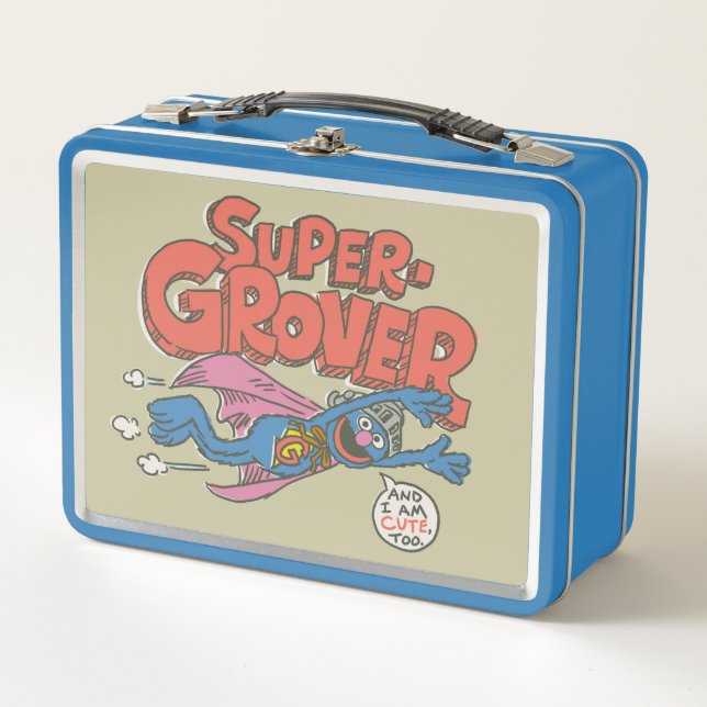 Grover Vintage Kids Metal Lunch Box (Front)