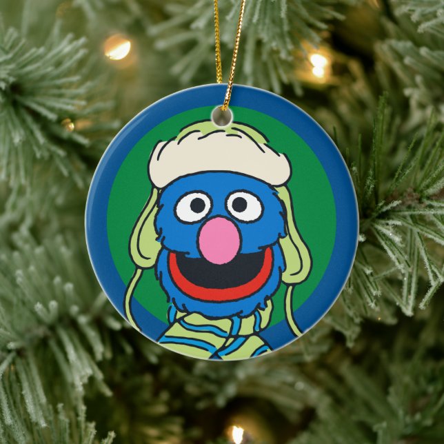 Grover Winter Hat Ceramic Ornament (Tree)