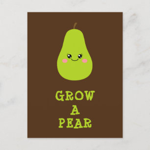Grow a pear postcard