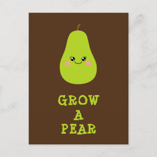 Grow a pear postcard