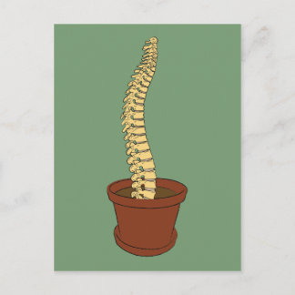 Grow A Spine Postcard