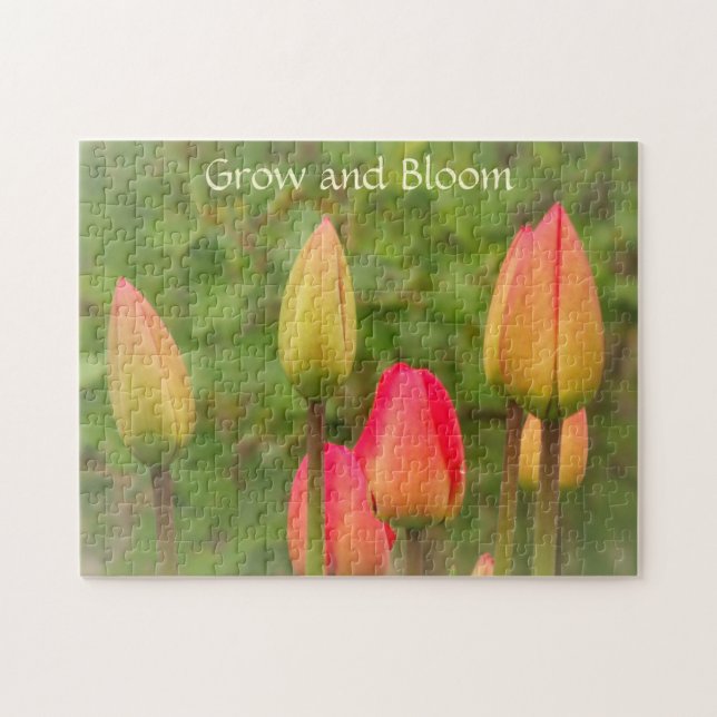 Grow and Bloom Tulips Photo Jigsaw Puzzle (Horizontal)