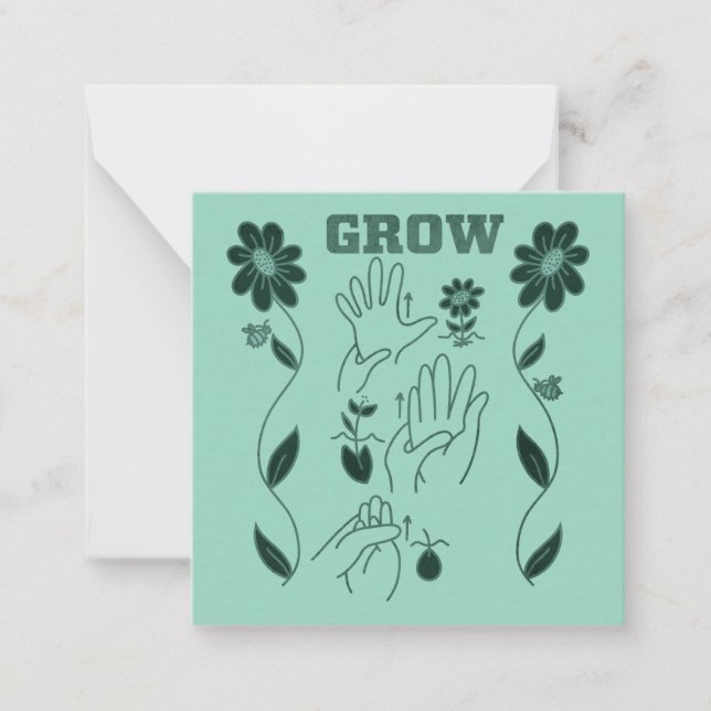 Grow - ASL Design Card (Front)