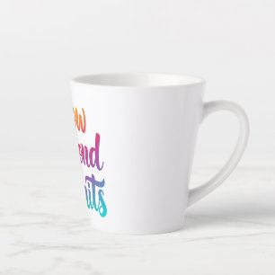 Grow Beyond Limits – Colourful Motivational  Latte Mug