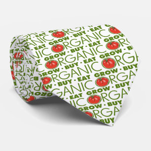Grow Buy Eat Organic Food Tie