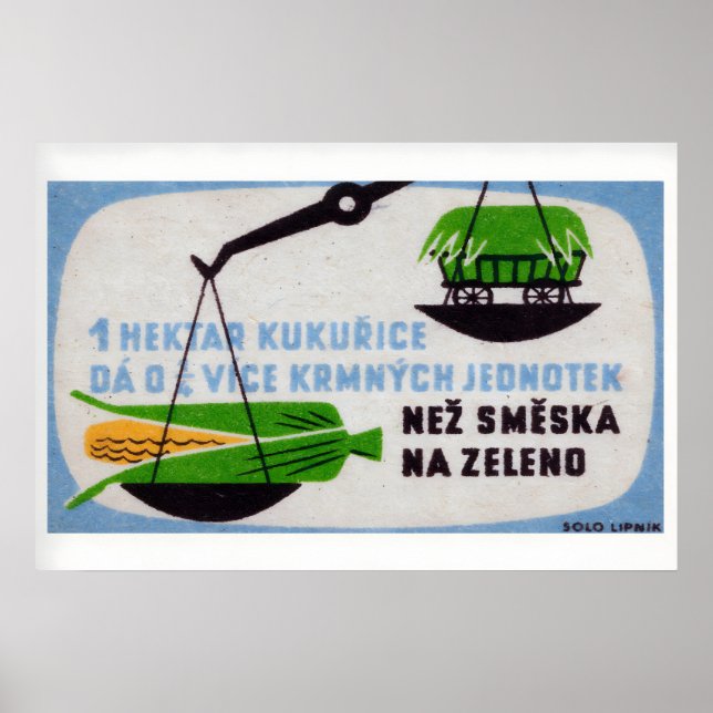 Grow Corn Not Hay - Matchbox Print - Aesthetic (Front)