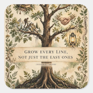 Grow Every Line — Integral Growth Sticker