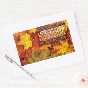 "Grow in dreams" Inspirational Quote Rectangular Sticker