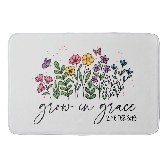 Grow in Grace Bath Mat (Front)