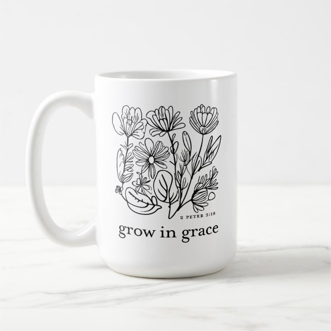 Grow In Grace Coffee Mug (Left)