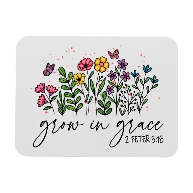 Grow in Grace Magnet (Horizontal)