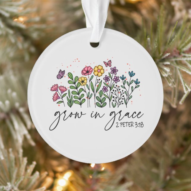 Grow in Grace Ornament (Tree)