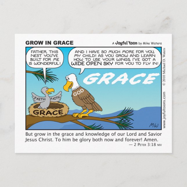 Grow in Grace postcard (Front)