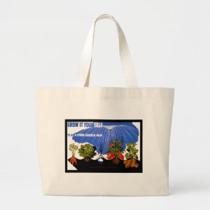 Grow It Yourself ~ Plant a Farm Garden Now Large Tote Bag