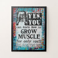 Grow Muscle - Funny Vintage Ad