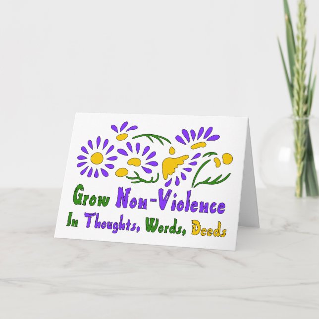 Grow Non-Violence Card (Front)