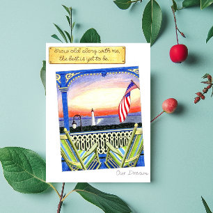 Grow Old Along with Me Postcard