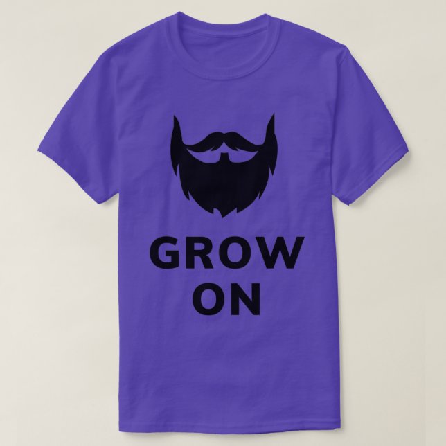 Grow On Black Text Version T-Shirt (Design Front)