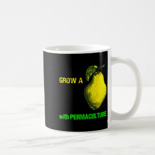 Grow Pear Organic Sustainable Permaculture Retro D Coffee Mug