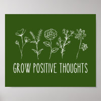 Grow Positive Thoughts Aesthetic