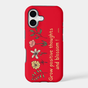 GROW POSITIVE THOUGHTS AND BLOSSOM motivational