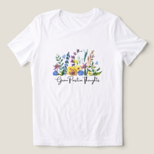 Grow Positive Thoughts Girls T-Shirt Tri-Blend Shirt