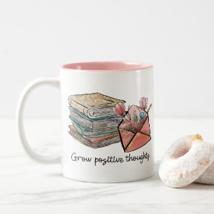 Grow Positive Thoughts Two-Tone Coffee Mug