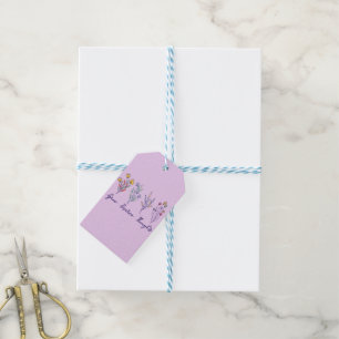 Grow Positive Thoughts Wildflower Floral Plant Gift Tags