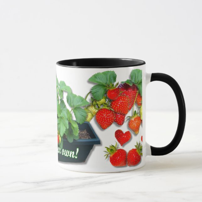 GROW STRAWBERRIES ~ Mug. Mug (Right)