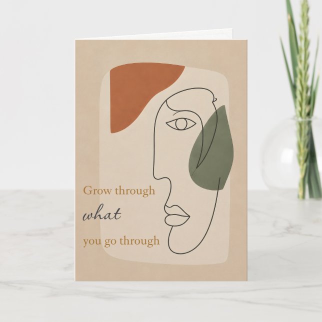 Grow Through What You Go Through Card (Front)