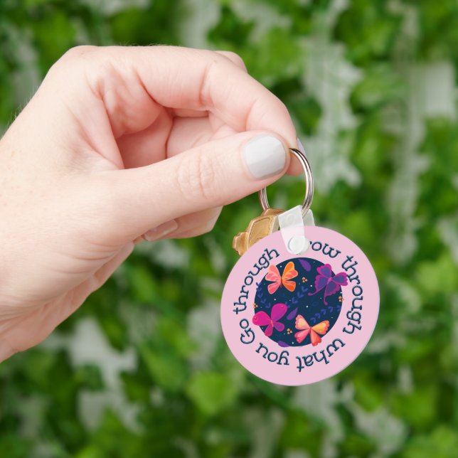 Grow Through What You Go Through Key Ring (Hand)