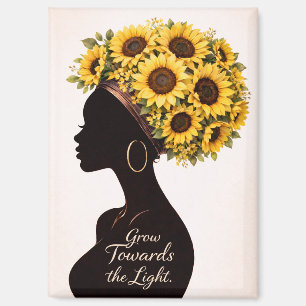 Grow Towards the Light Sunflower Magnet
