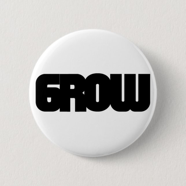 Grow Visuals - Growvisuals Logo 6 Cm Round Badge (Front)