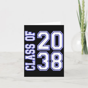 Grow With Me Cl Of 2038 Graduation Back To School Card