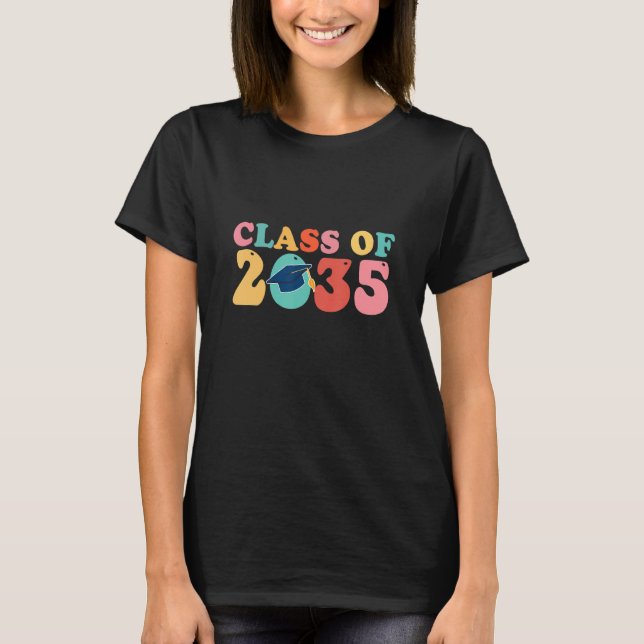 Grow With Me Class Of 2035 Graduation Preschool T-Shirt (Front)