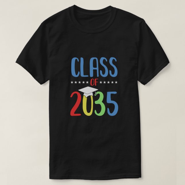 Grow With Me First Day Of School Class Of 2035 You T-Shirt (Design Front)