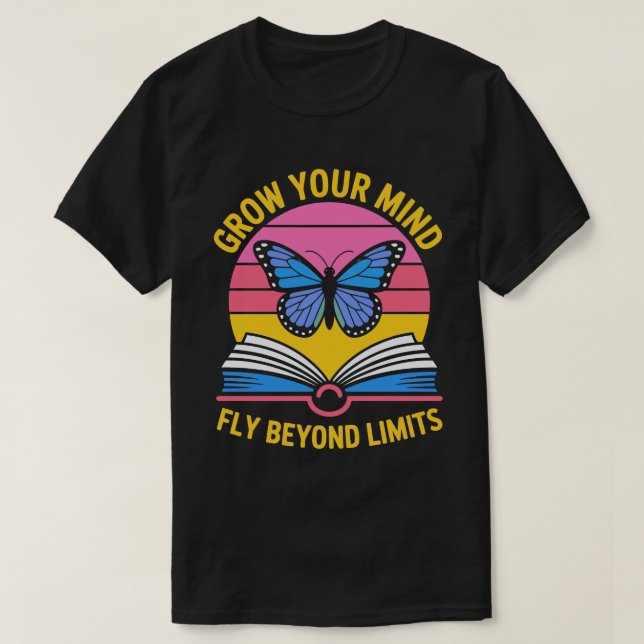 Grow Your Mind Butterfly Tee (Design Front)