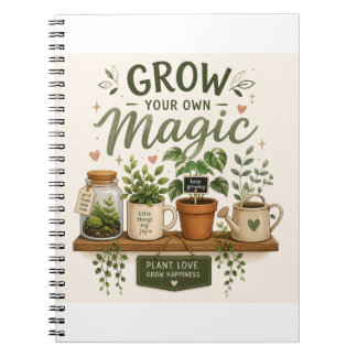 Grow Your Own Magic | Mini Garden Aesthetic Plant Notebook