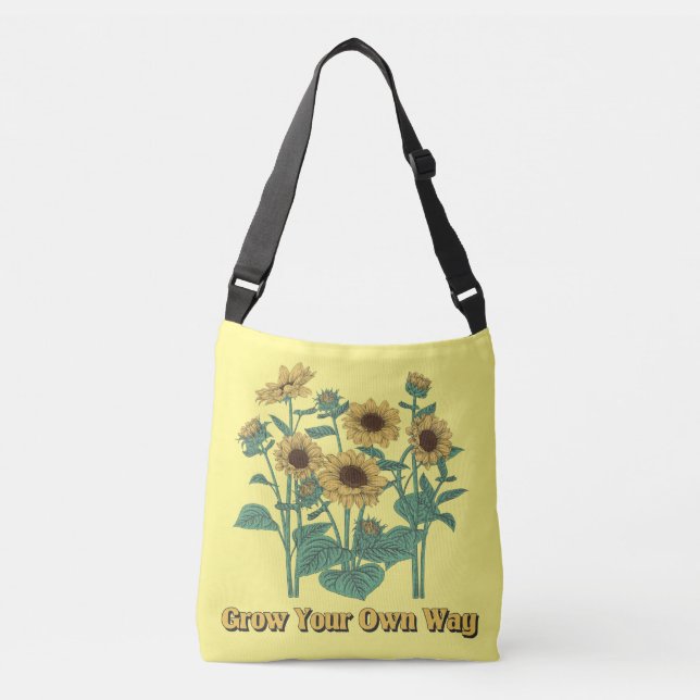 Grow your own way  crossbody bag (Front)