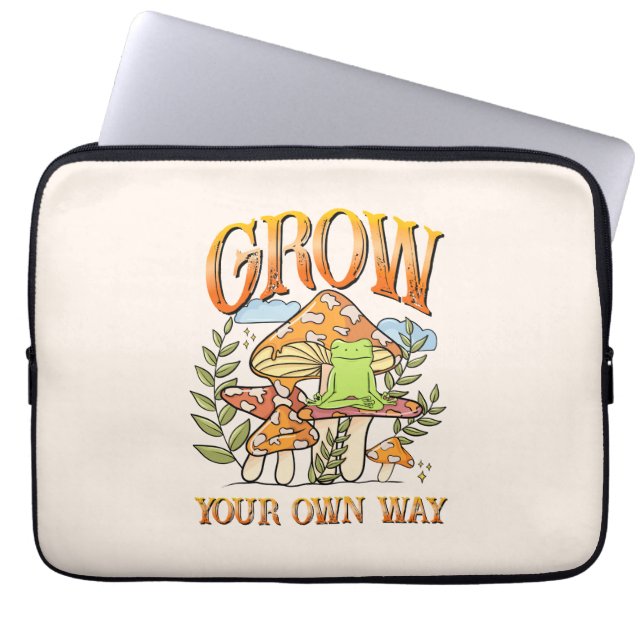Grow Your Own Way Laptop Sleeve (Front)
