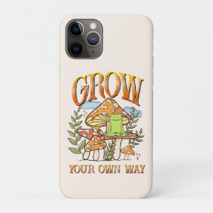 Grow Your Own Way – Meditating Frog & Mushroom iPhone 11 Pro Case