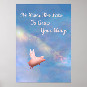 Grow Your Wings Poster