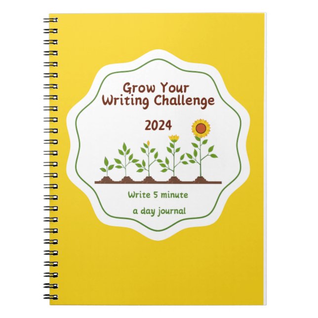 Grow Your Writing 2024 5 Min. a Day Journal (Front)
