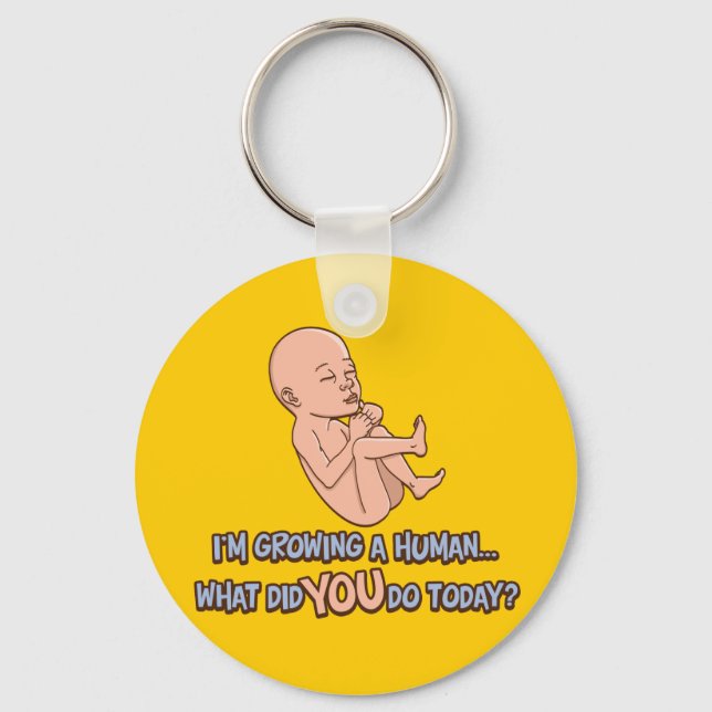 Growing A Human Maternity Key Ring (Front)